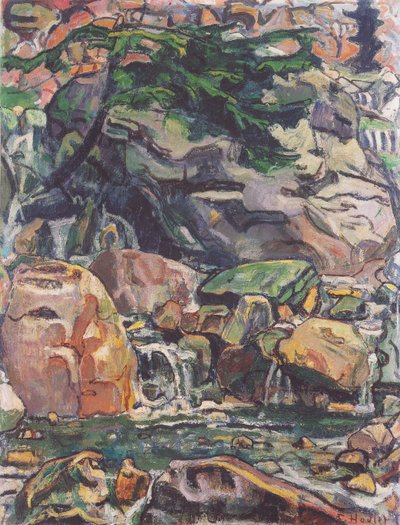 Bergbach bei Beatenberg von Ferdinand Hodler